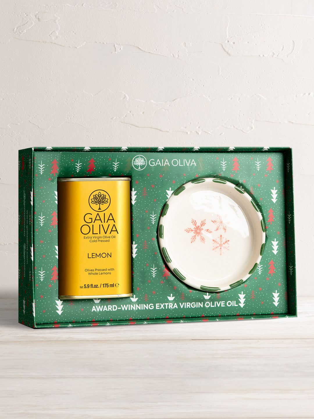Lemon Olive Oil & Ceramic Dipping Dish Gift Set