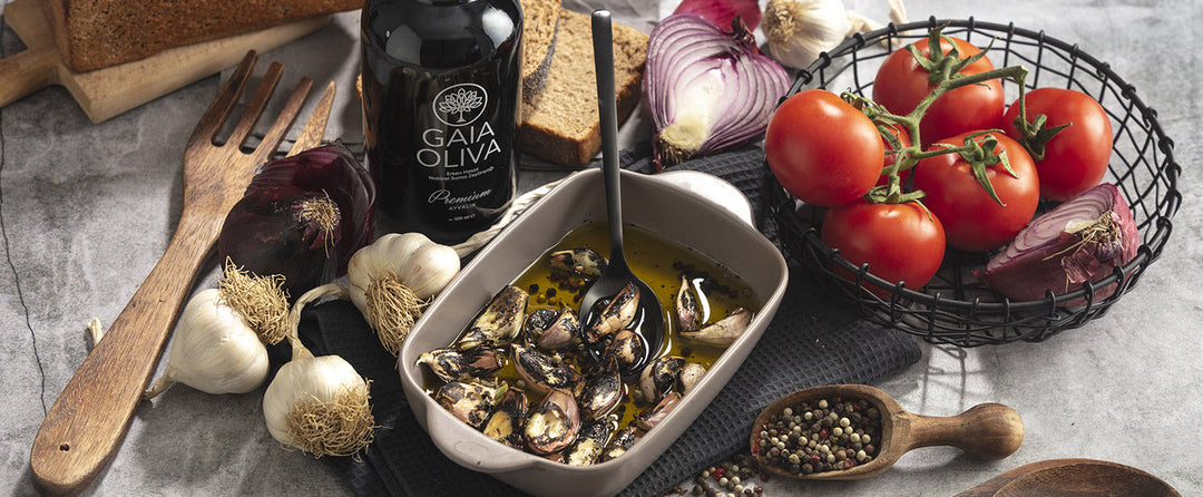 Oven Roasted Garlic With Extra Virgin Olive Oil