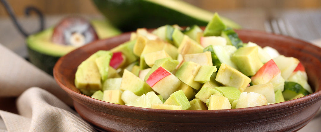 Apple Avocado Salad with Gaia Oliva Extra Virgin Olive Oil