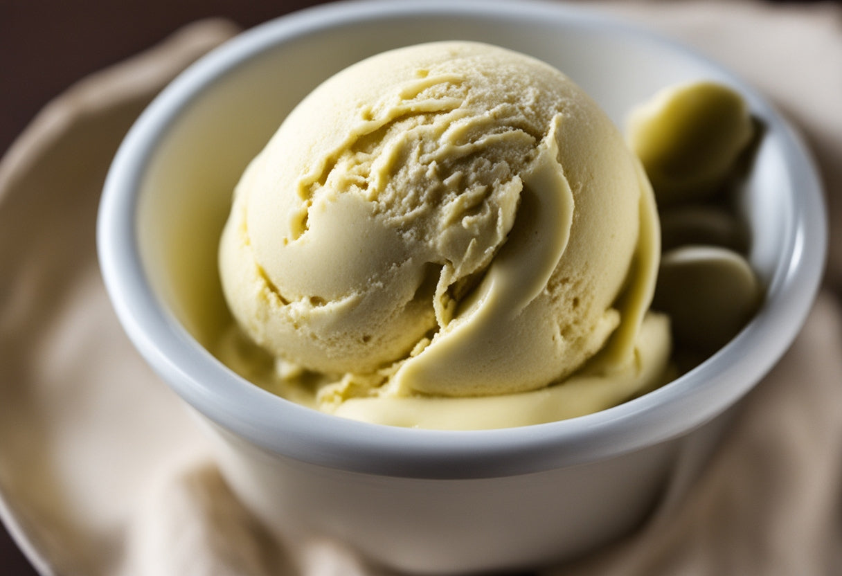 Homemade Olive Oil Ice Cream 