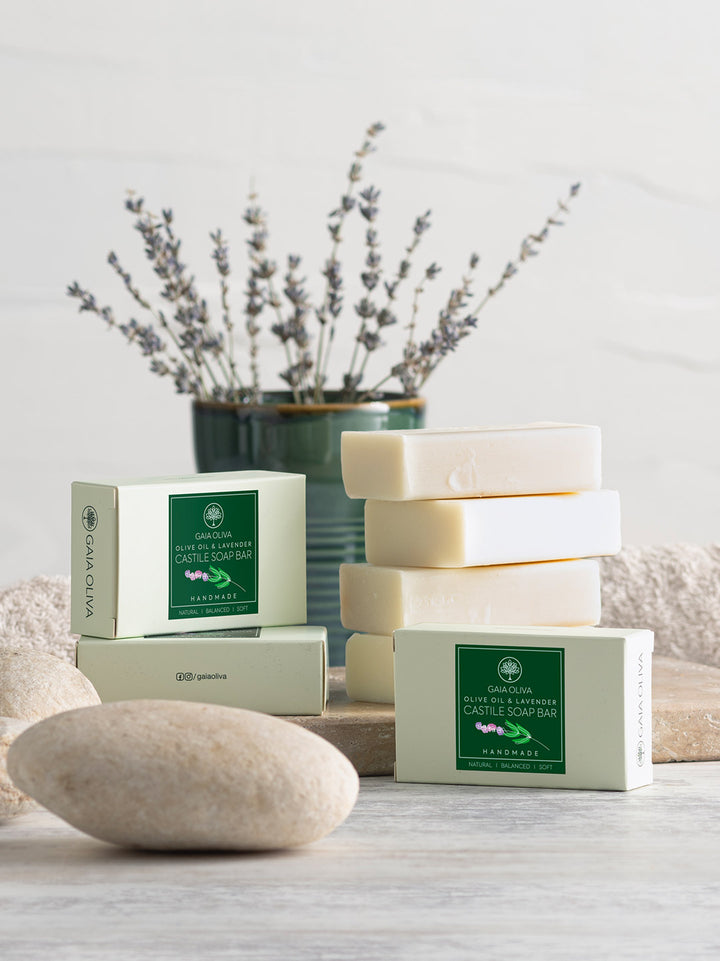Castile Soap Bar Olive Oil & Lavender Handmade 100g